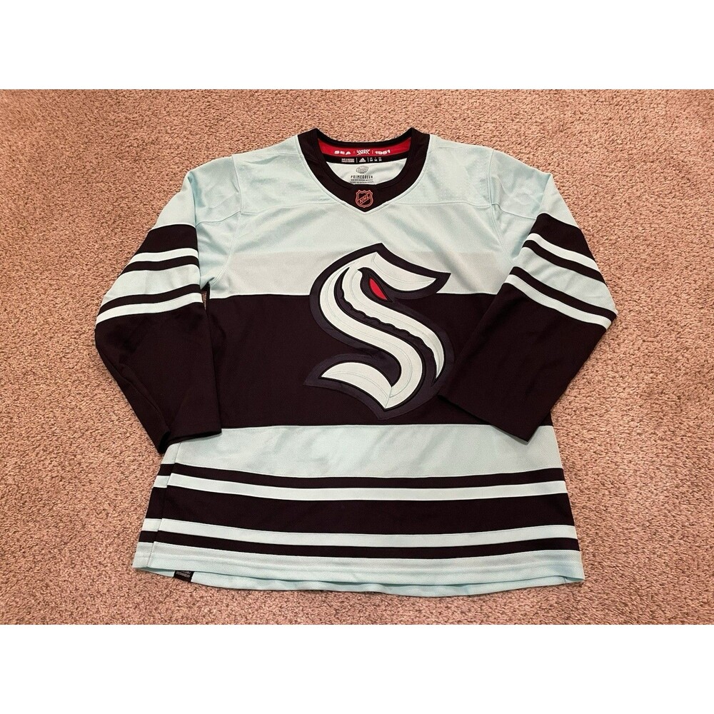 NHL Adidas Primegreen Seattle Kraken Retro 2.0 Jersey, Size 3XL